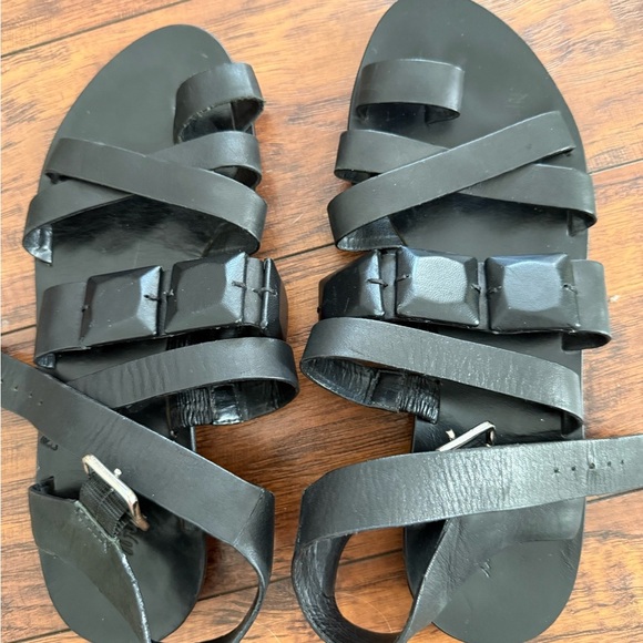 Loeffler Randall Black Leather Gladiator Sandal | Size 8 - Picture 3 of 6